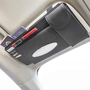 サンバイザー ティッシュカバー 多機能車 ティッシュホルダー 車内収納用品