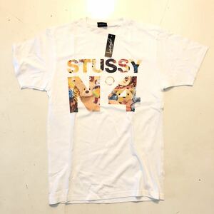 Ограниченная (S) Stussy &amp; Kimsonghe Collaboration Big T -Fore Bear Bear плюшевая люстра Kimsonhe Stuchcy Woman Loose Women l