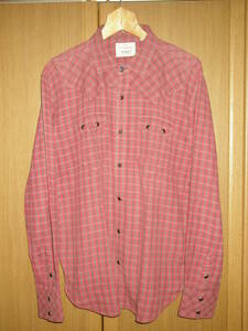 Levis リーバイス 赤 チェック ウエスタンシャツ ネルシャツ シャツ L チェックシャツ ( ロカビリー サイコビリー M