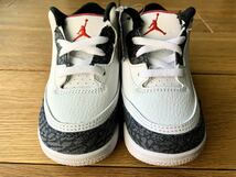 【新品 国内正規】 NIKE JORDAN 3 RETRO SE-T(TD) WHITE 6C 12cm ナイキ ジョーダン 3 レトロ エレファント　セメント　ベビー キッズ BABY_画像3