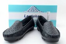 未使用 Leetaker レディース モカシン シューズ 24.5cm#7719_画像1