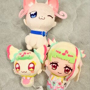 キミとアイドルプリキュア♪ おでかけつれてって ぬいぐるみvol.2 キュアズキューン プリルン 猫屋敷 ユキ わんだふる