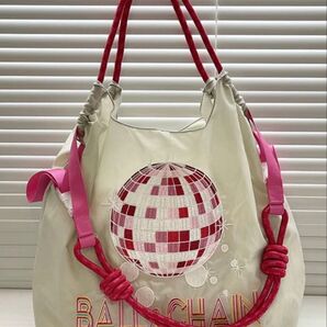 2025最新エコバッグ コンパクト買い物袋刺繍軽量折りたたみトートバッグMサイズ