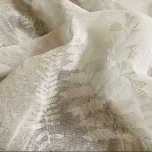 クーポン対象◆ ◆レースカーテン生地/ボタニックプリント/ハギレ/手芸/ハンドメイド29