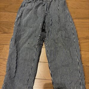 1500円 GU購入110cm ストライプ シェフパンツ