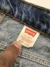 古着 1458 W34 デニム パンツ ビンテージ 80 70 60 USA vintage リーバイス Levi's ジーンズ 505 ダメージ ヒゲ _画像5