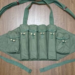 中国軍実物 85式弾帯 SMGチェストリグ (八五式 56式弾帯亜種 9mm MP5 サブマシンガン