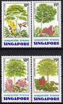 ★1976年 シンガポール - 「並木」 4種完 未使用(NH)(SC#243-246)★ZO-68_画像1