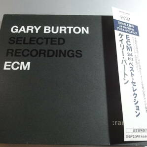 GARY BURTON ゲイリー・バートン SELECTED RECORDINGS ECM 　　帯付き国内盤　　24Bitリマスタリング