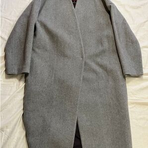 journal standard L'essage ジャーナルスタンダード レザージュ ノーカラー コート グレー