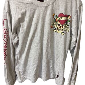 Ed Hardy スカル ロンT M