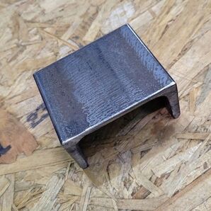 C型チャンネル 75 素材 作業台 DIY 金床 アンビル 鋼材 刻印 アウトドア 薪割り台