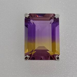 pt900 天然アメトリンペンダントトップ 大粒10ct 新品未使用商品 鑑別書