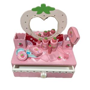 マザーガーデン 木製 ドレッサー おままごとセット ピンク いちご