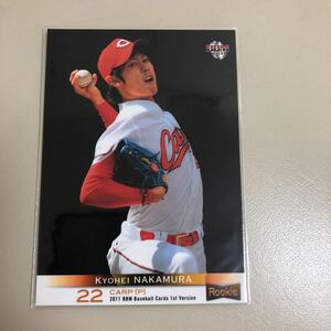 BBM 2011 1st 292 Nakamura . flat Hiroshima Toyo Carp rookie card 