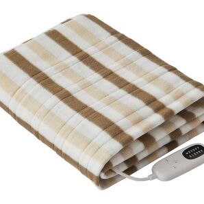 電気毛布 掛け 敷き 兼用 5段階温度調節 4段階タイマー 140×80cm 速暖 電気ブランケット 節電 省エネ シングル