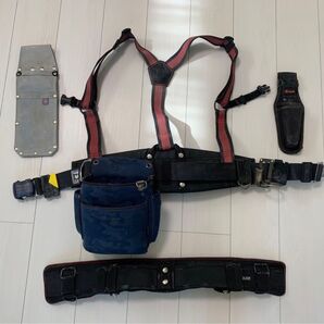 腰道具一式 安全帯 サスペンダー 腰袋 工具差し 1式