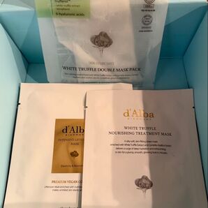 ダルバ ダブル ホワイト トリュフ ナリシング プレミアム ヴィーガン シートマスク パック 韓国コスメ ニキビパッチ ヒアルロン