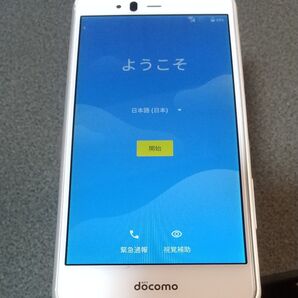docomo スマートフォン Android ホワイト 初期化済み