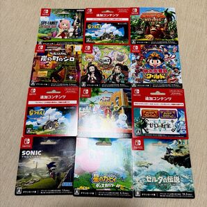 使用済みダウンロードカード Nintendo Switch 12枚 コレクション