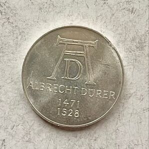 C284 1971年 5マルク銀貨-D ドイツ