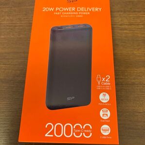 【新品】SP Silicon Powerシリコンパワー モバイルバッテリー 20000mAh POWER BANK C20QC