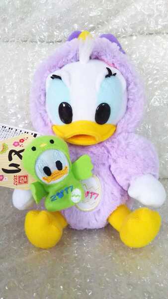 新品 未使用 タグ付 ディズニー TDS 15周年 お正月 2017年 干支 酉年 鳥 トリ ヒヨコ 着ぐるみ ぬいぐるみ デイジー & 指人形 ドナルド
