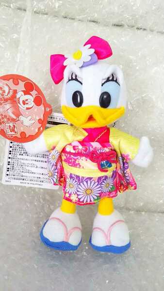 新品 未使用 タグ付き ディズニー TDL TDS お正月 2016年 干支 申年 サル 着物 ぬいぐるみバッジ ヌイバ ぬいば デイジー