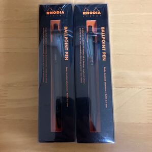 RHODIA スクリプト ボールペン 0.7mm ブラック 2個セット