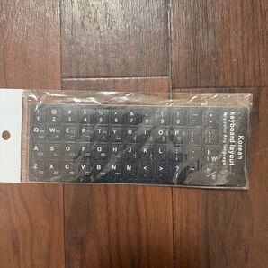 韓国語キーボードシール 黒 1枚のみ