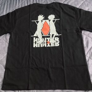HUNTER×HUNTER Tシャツ ゴン キルア ブラック コットン XXL