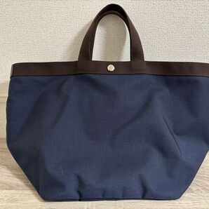 エルベシャプリエ Herve Chapelier 725C(コーデュラ舟型トートL) 紺色 ネイビー モカ
