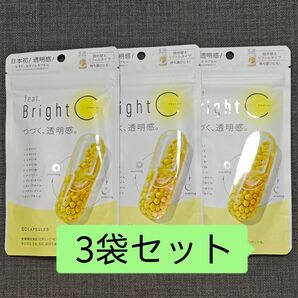 feat. Bright C カプセル 60粒 詰め替えリフィルタイプ×3袋 (フィート ブライトC)