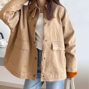 JaVa ジャバコラボ 裏地キルティングコットンワークカバーオール ジャケット