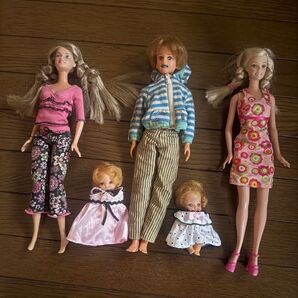 人形 まとめ売り 5体 セットドール 着せ替え人形 子供向け 昭和レトロ ヴィンテージ