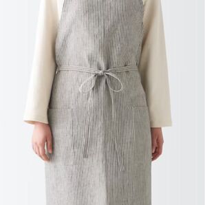 無印良品 麻平織カフェエプロン