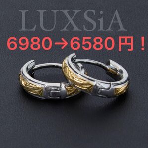 2個 両耳 ハワイアンジュエリー フープピアス レディース メンズ ゴールド ステンレス製 金属アレルギー対応アクセサリー