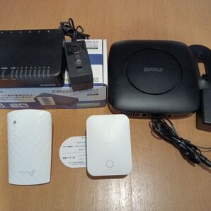 WSR-3200AX4S-BK WEX-733D RE200 AC750 EHC-G08PA-B-K 【中古】4種まとめて