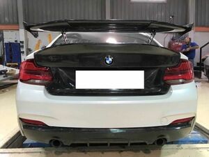 ★BMW F22 M235i 用 リアカーボンディフューザー/綾織カーボン/Mスポーツ不可/ディフェーザー/リアスポイラー/綾織カーボン