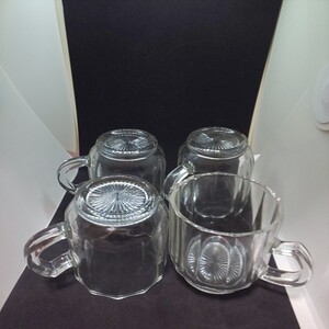 ガラス製コップ4個セット