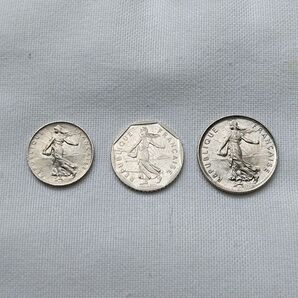 フランス コイン 1 , 2 , 5フラン 硬貨