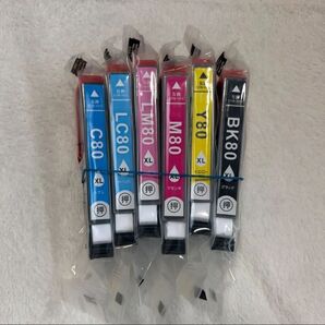 「6色セット」互換インク ICL6CL80L 相当 とうもろこし