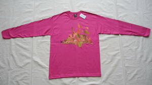 Stussy City L/S Tee ラズベリー M 半額 50%off ステューシー 長袖Ｔシャツ レターパックプラス NY LA LONDON TOKYO PARIS