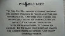 POLO RALPH LAUREN GOLF 6 GOLF BALLS ポロ ラルフローレン ゴルフ 442 DIMPLE ゆうパック（おてがる版） 匿名配送_画像7