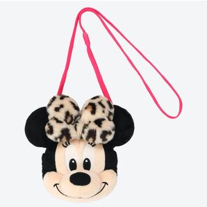 新品未使用タグ付 ディズニー ミニー ショルダーバッグ ヒョウ柄 東京ディズニーランド ミニーぬいぐるみショルダーバッグ