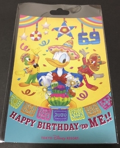 ディズニー　ドナルド　HAPPY BIRTHDAY to ME　ポストカード　ＴＤＲ 2020年