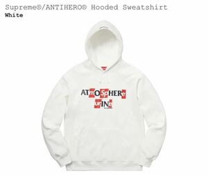 山下健二郎着用☆Mサイズ☆Supreme 20AW Antihero Hooded Sweatshirt シュプリーム アンタイ ヒーロー パーカー Anti Hero 白 white