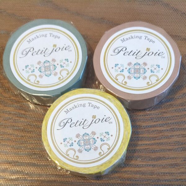 ニチバン 包装テープ プチジョア マスキング カフェラテ PJMT-15S076 オリーブPJMT-15S081 マスキングテープ