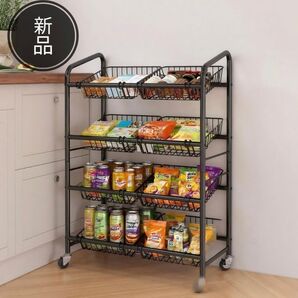 キッチンワゴン キャスター付き 収納カート