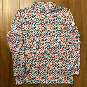 and per se アンパスィ 長袖ポロシャツ 鍵柄 メンズ A9318MFX3 ゴルフウェア